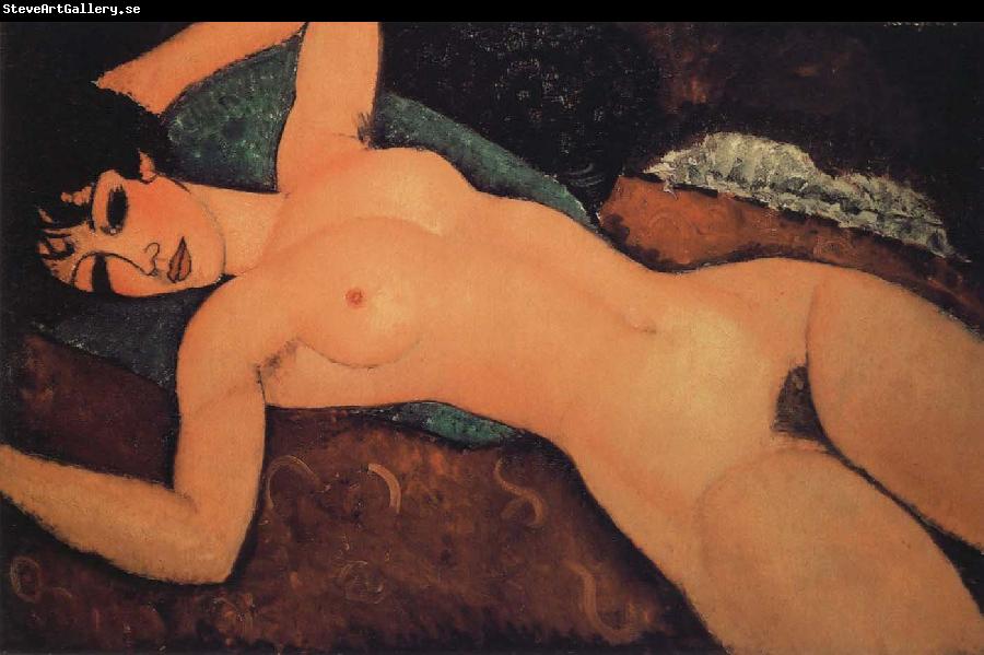 Amedeo Modigliani Sleeping nude with arms open